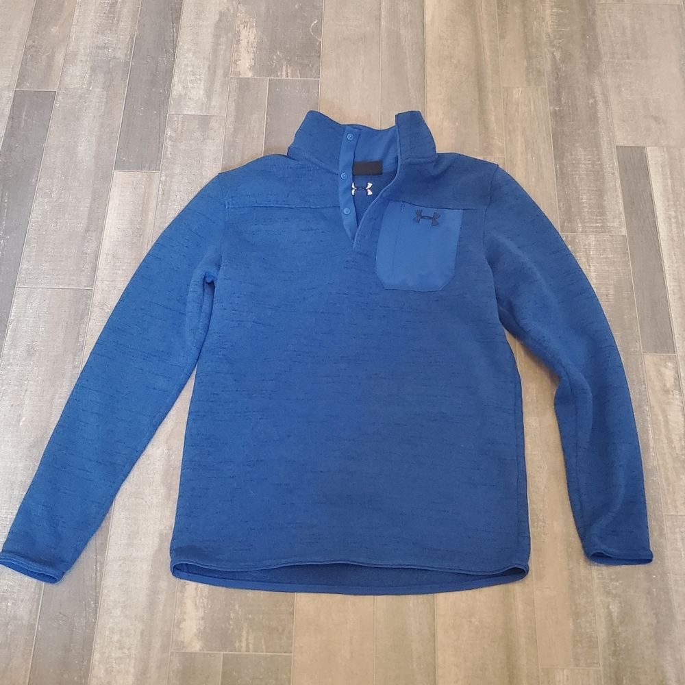Under Armour Blue and Black Men's Sweater